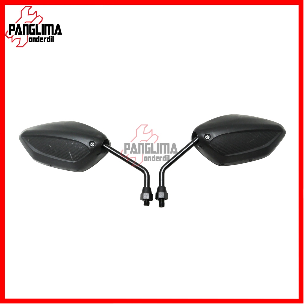 Spion Standar Model Beat New LED Deluxe K1A Bisa Untuk Motor Kanan Kiri Drat Kanan Scoopy/Spacy/Revo/Blade/Revo/Supra/Tiger/Mega Pro/GL/CB Sepion-Kaca Standart Set Honda