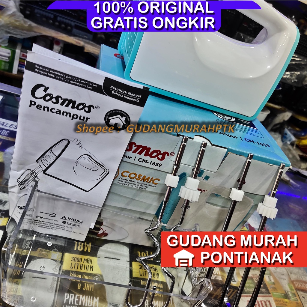 COSMOS MIXER CM1659 / CM 1659 / CM-1659 (HAND MIXER) GARANSI RESMI