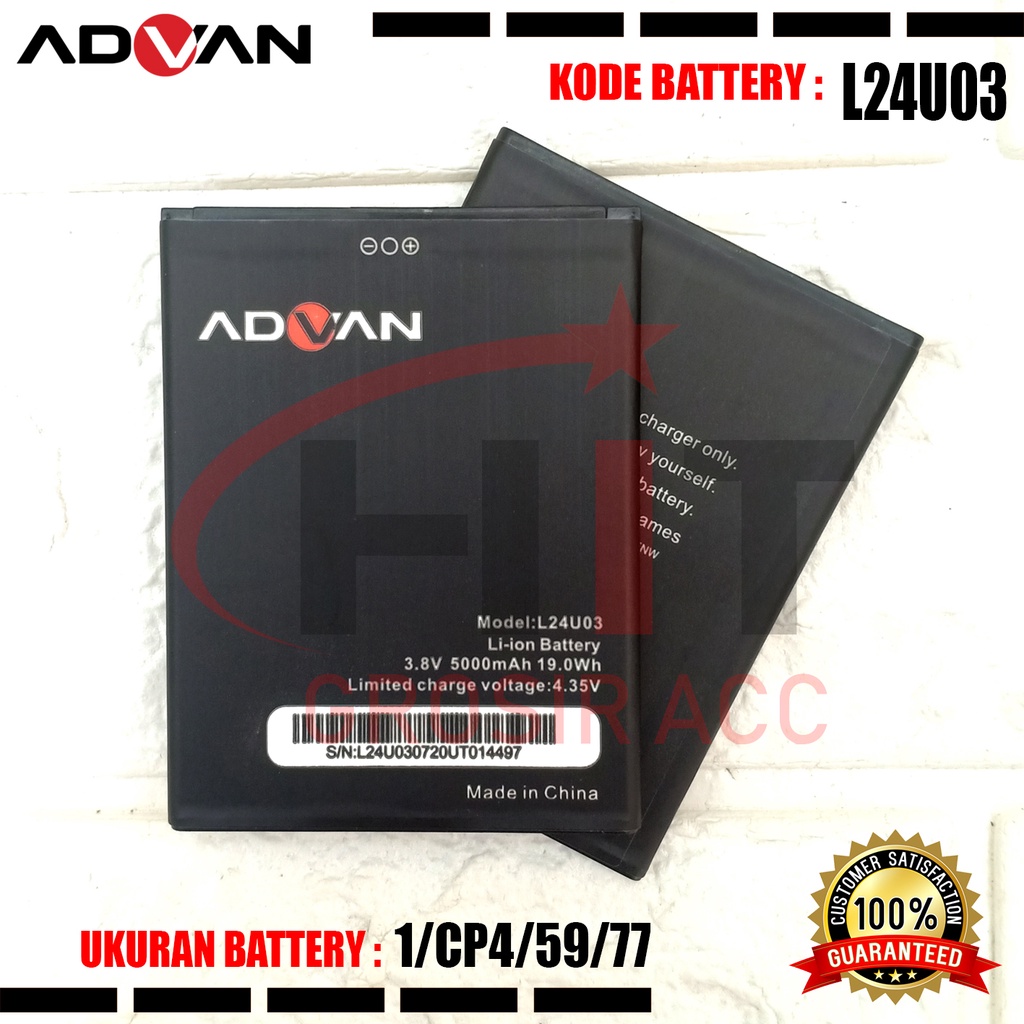 Baterai Battery Original ADVAN Nasa 5202 5.2 Inchi L24U03 Vandroid