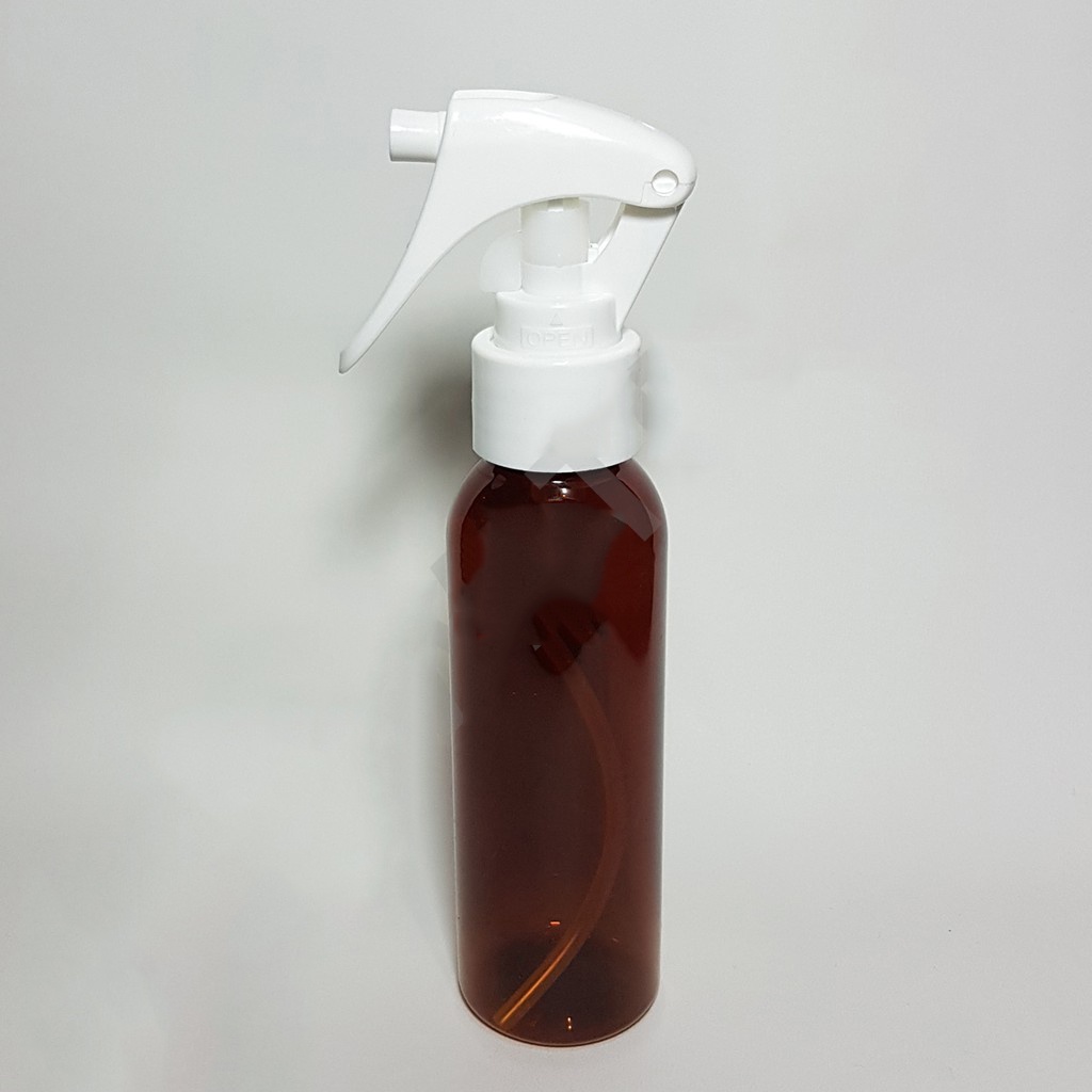 BABEE - BOTOL 100ML AMBER TUTUP SPRAY TRIGGER BURUNG N24 / BOTOL SPRAY TRIGGER 100ML AMBER COKLAT