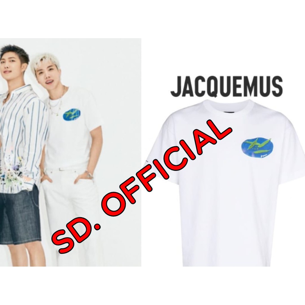 Kaos BTS Suga Jacquemus haricots print DTF