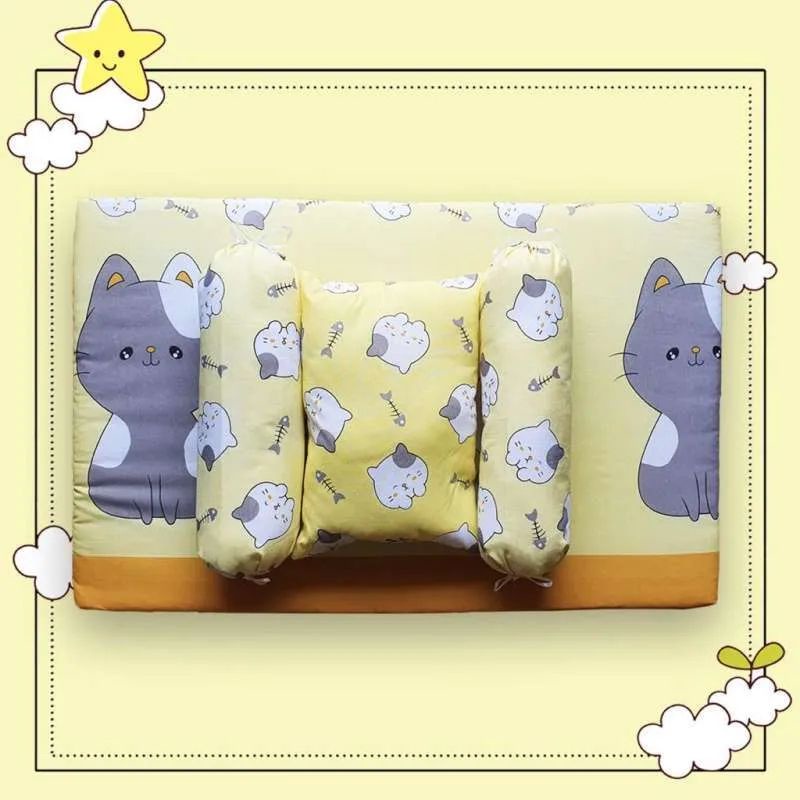 KASUR BAYI KARAKTER 1 SET DENGAN BANTAL DAN GULING SIZE 75x45cm