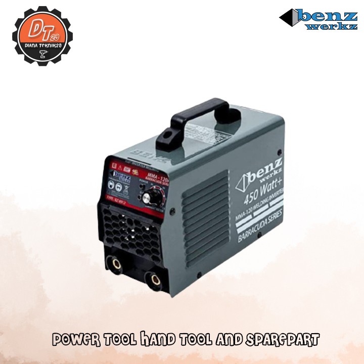 Mesin Las Listrik 450Watt Benz Barracuda Series Travo las Inverter MMA-120 Benz
