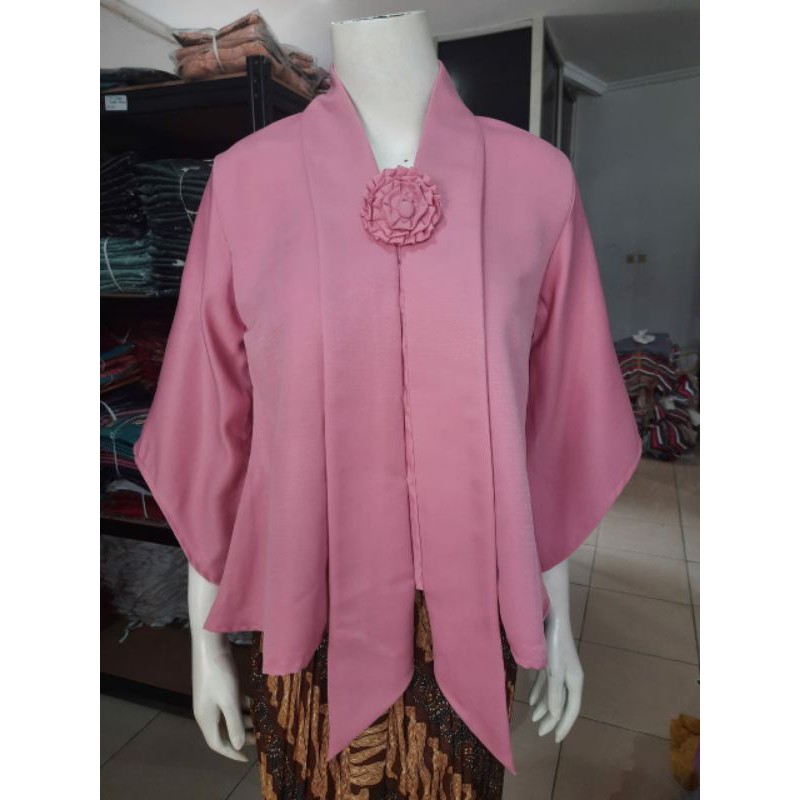 Kebaya Floy KIMONO BALOTELLI std-jumbo KeroncongBusana-Dusty Pink
