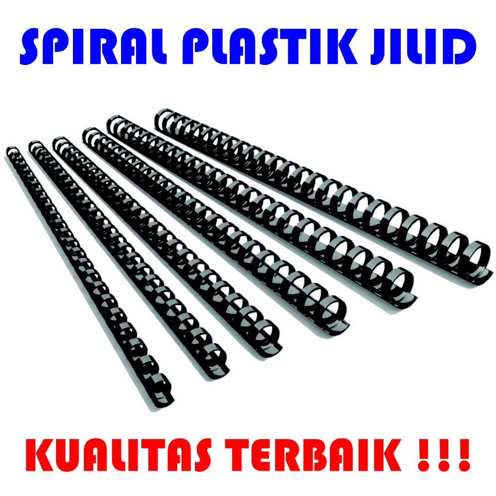 

Spiral Plastik Jilid A4 Ukuran 19 MM isi 100 Pcs