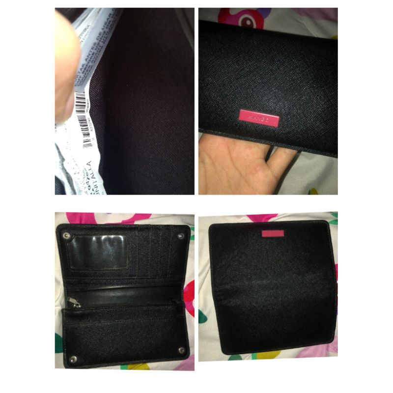 preloved dompet mango hitam, lipat