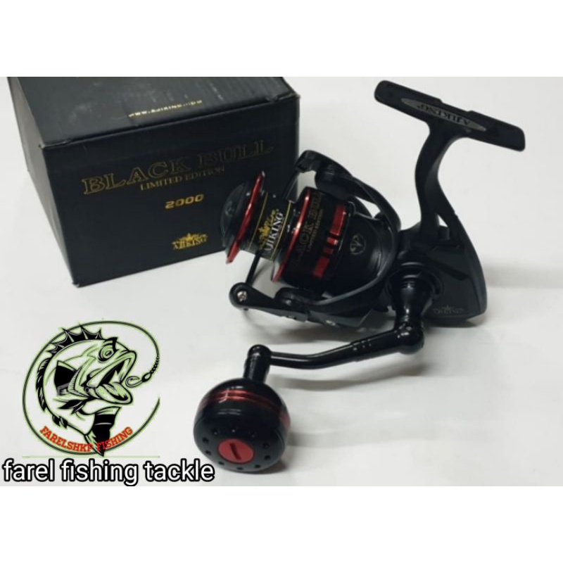 Reel ajiking black bull 2000 3000 4000 5000 power handle