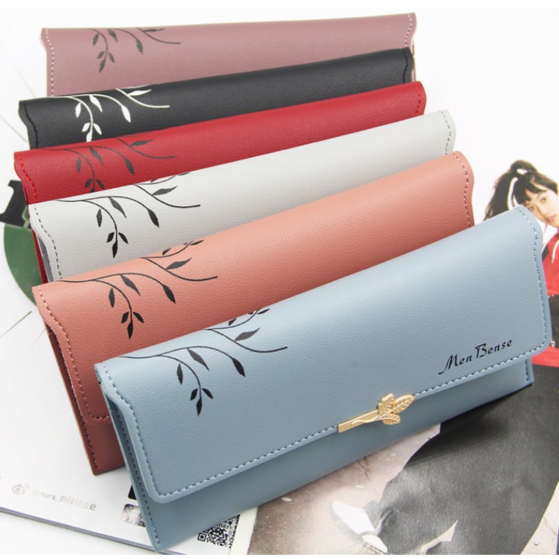 Dompet Panjang Wanita MENBENSE 101 Long Leather PU Wallet