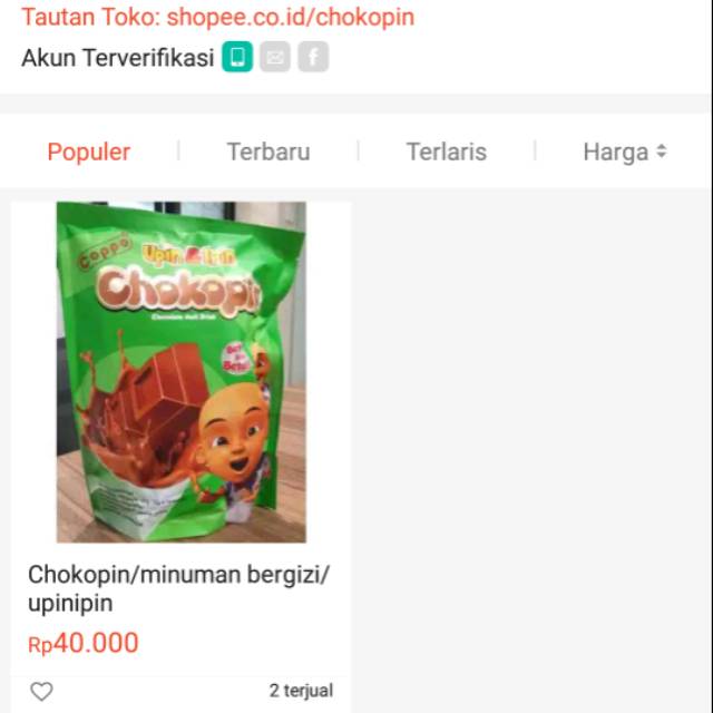 

chokopin harga special dapat 4 bag
