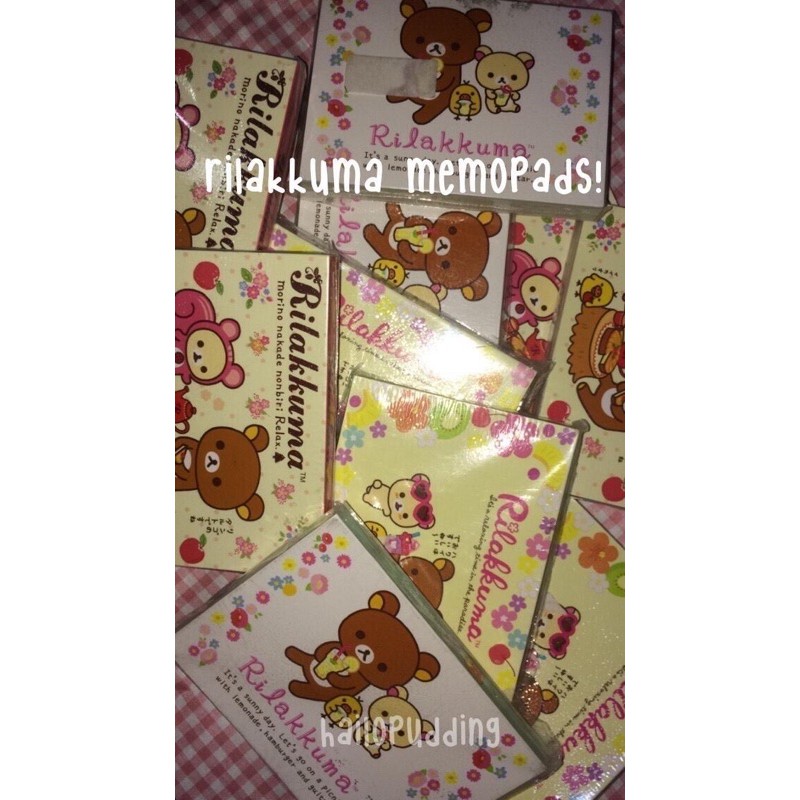 

rilakkuma memopads