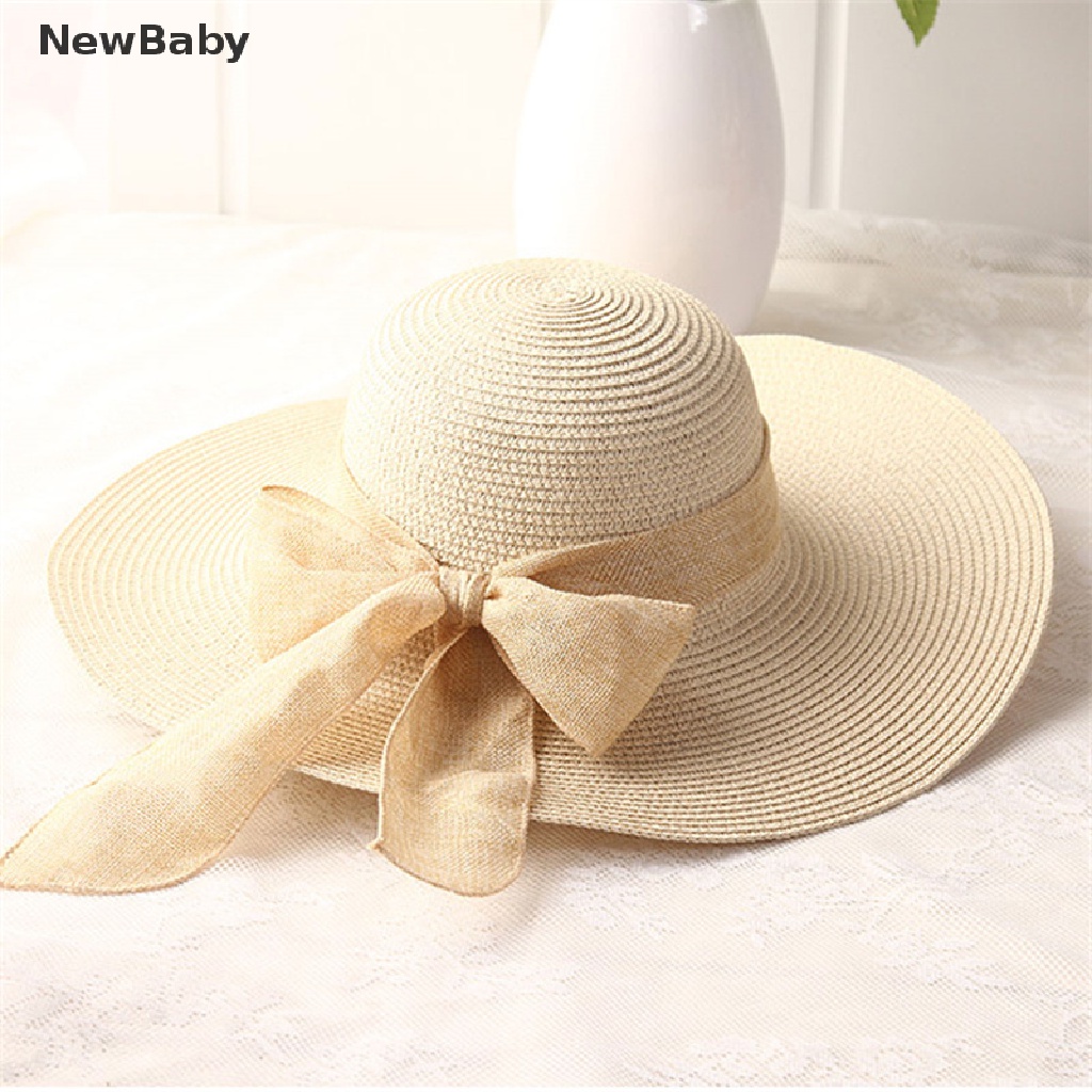 Topi Sun Hat Bayi Perempuan Dengan Dekorasi Bunga Untuk Outdoor