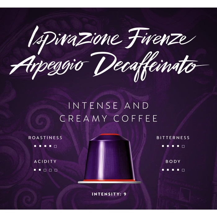 

gt201jyj Nespresso Arpeggio Decaffeinato Coffee Capsule / Kapsul Kopi - 10 Caps Ds20X11