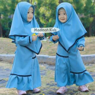  BAJU  ANAK  MADINAH KIDS SET  GAMIS ANAK  PEREMPUAN  USIA 2 3 