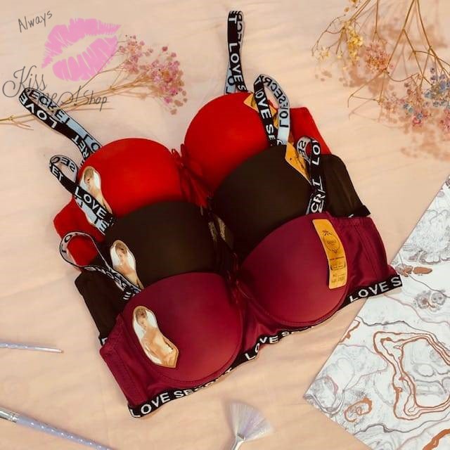 Push up Bra BH tanpa kawat fashion KissMe AA 813 / 751B 32A-38A love secret
