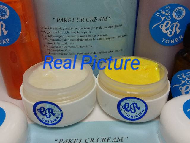 CREAM CR BIRU TAS SUPER / PAKET LENGKAP PERAWATAN WAJAH