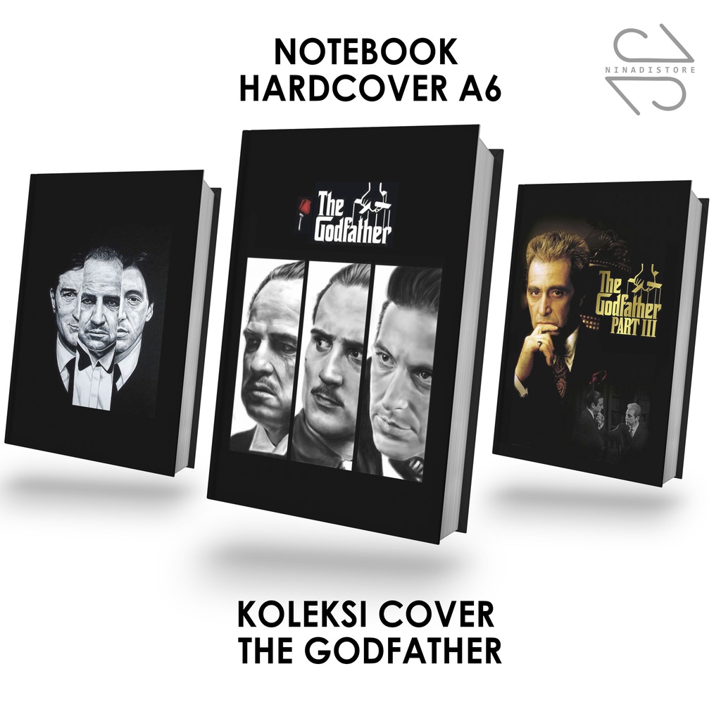 

Pocket Book/Notebook Hardcover A6 isi polos dan garis Gambar The GoodFather
