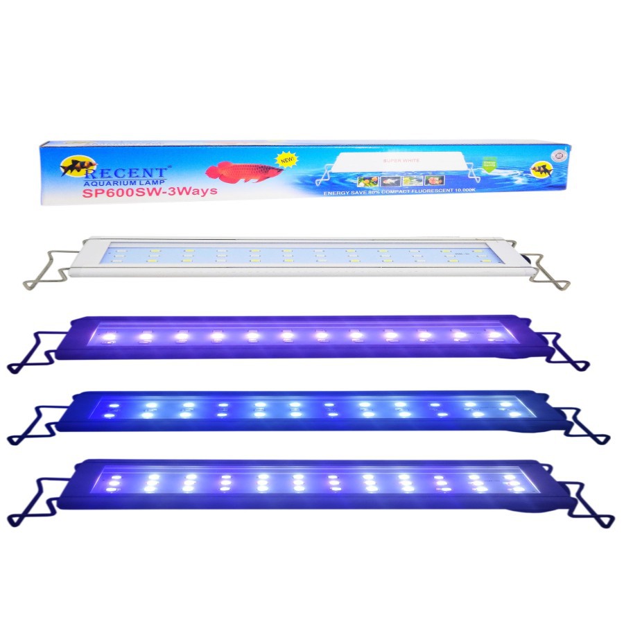 LAMPU LED AQUARIUM AQUASCAPE RECENT SP 600 SW 3 WAYS 60 CM 18 WATT