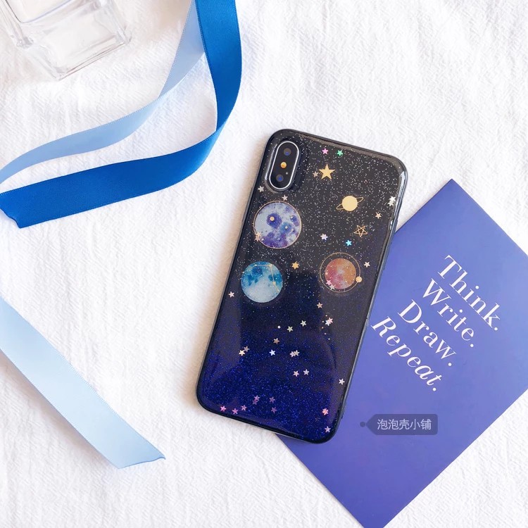 Samsung S10 S10+ PLUS M20 J2 Prime BLUE GALAXY Hard Case Casing Cover