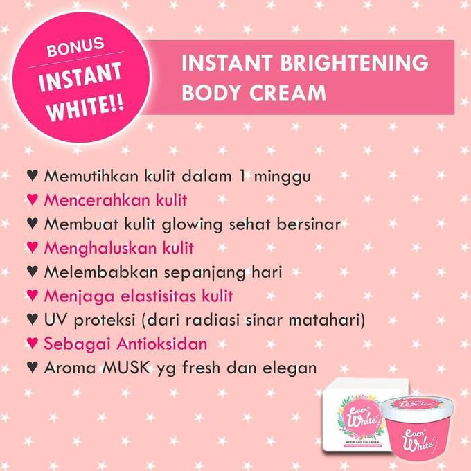 Perawatan Tubuh Paket Everwhite Pink (Badan) + Blue (Ketiak) Bpom Asli  100% Ampuh | Kesehatan |