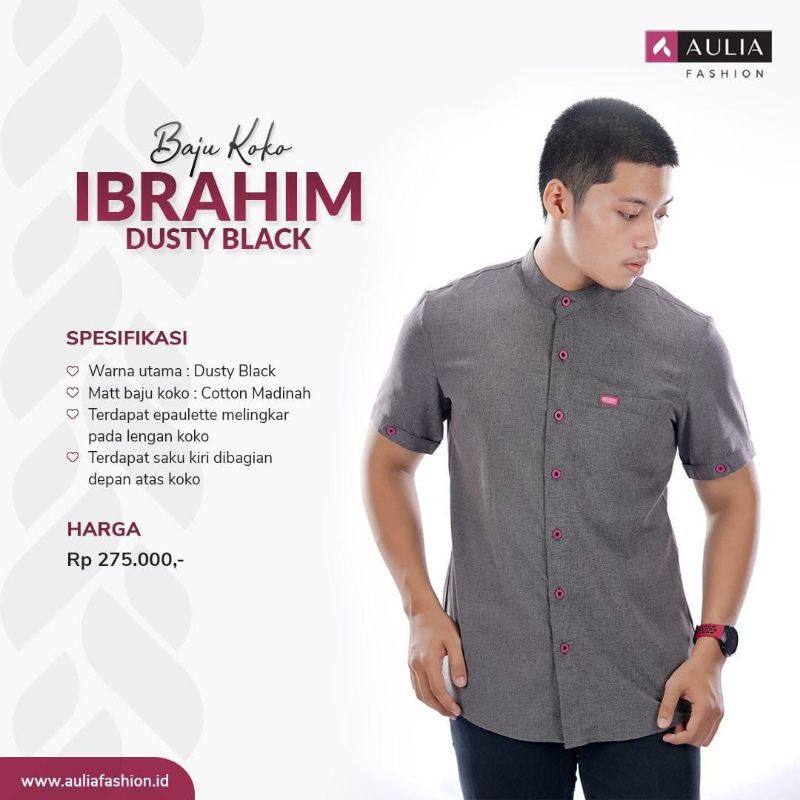 AULIA FASHION KOKO IBRAHIM DUSTY BLACK