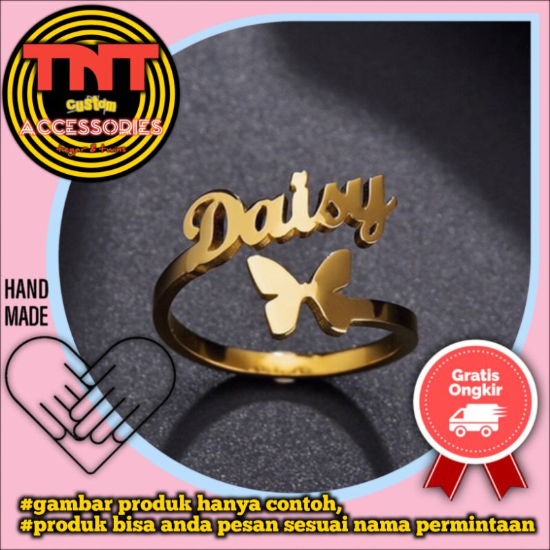 Cincin lapis emas cincin nama sendiri