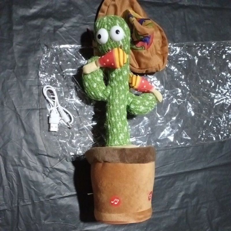 BONEKA KAKTUS GOYANG MAINAN KAKTUS BERGOYANG DANCING CACTUS