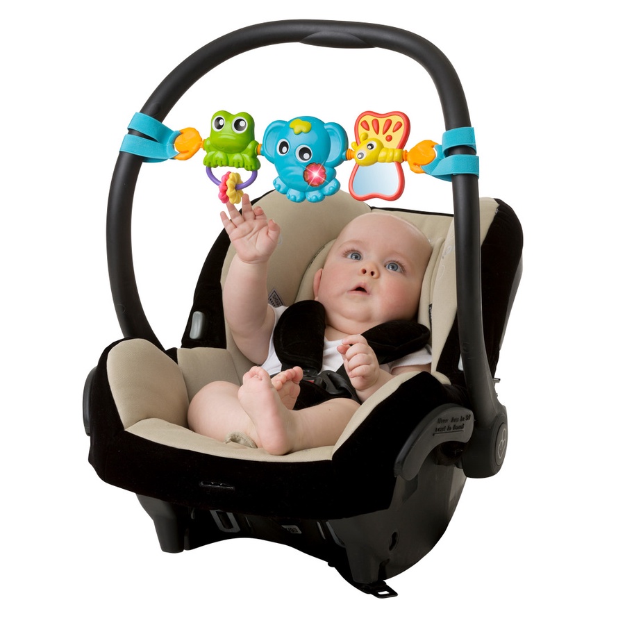 PLAYGRO TRAVEL TRIO MUSICAL PRAM TIE