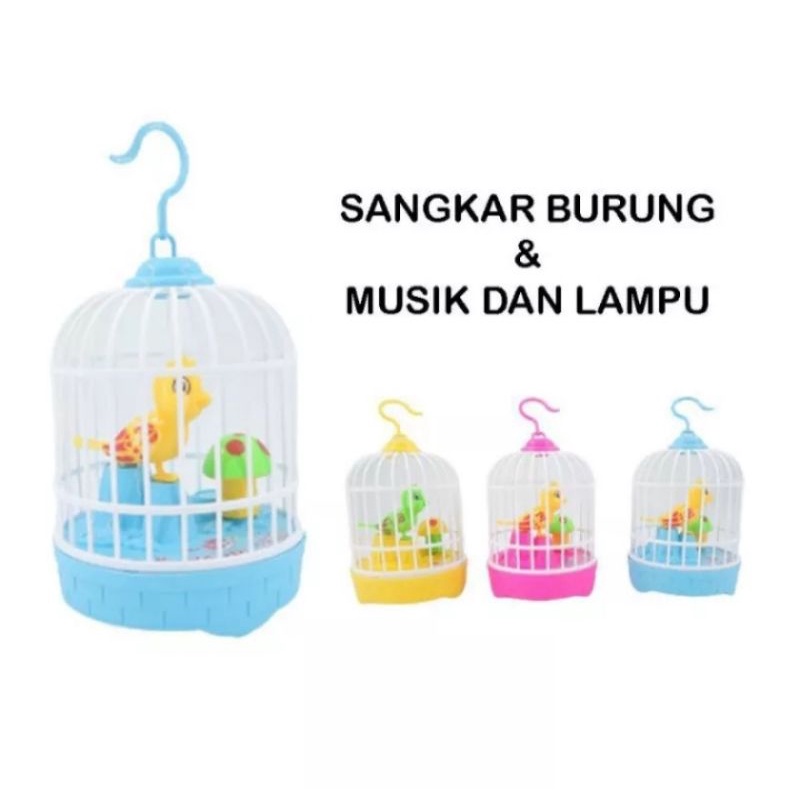 Mainan anak Burung Voice Control Birdcage FU1138/Mainan sangkar burung