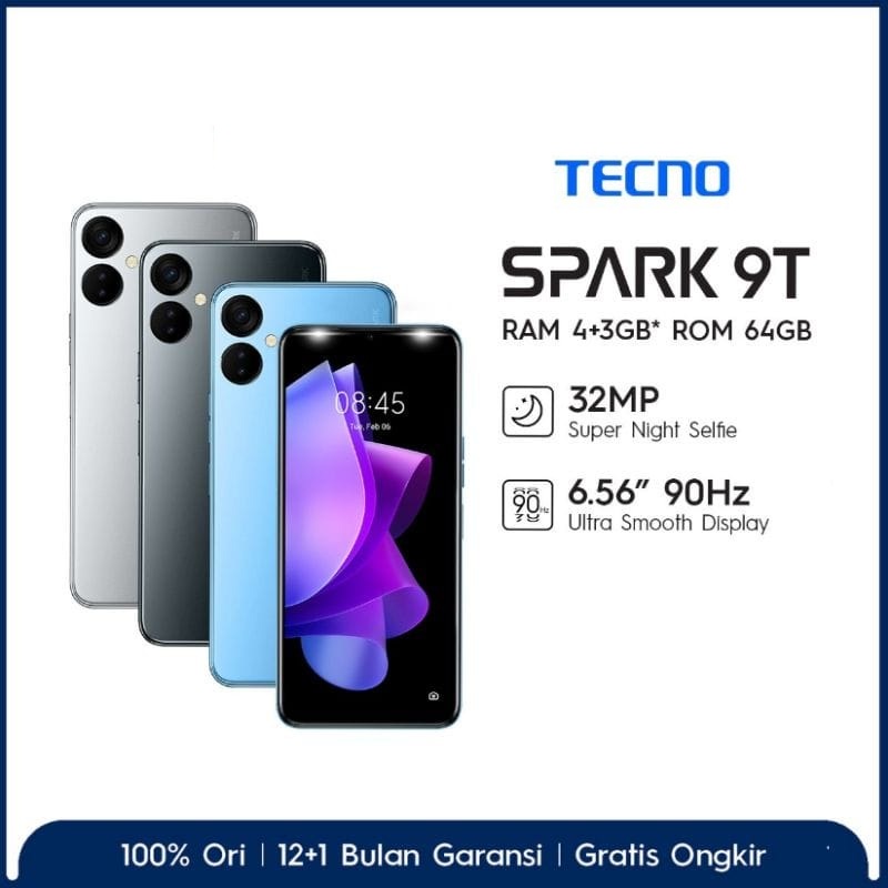 Jual Tecno Spark 9t Ram 4gb64gb Shopee Indonesia