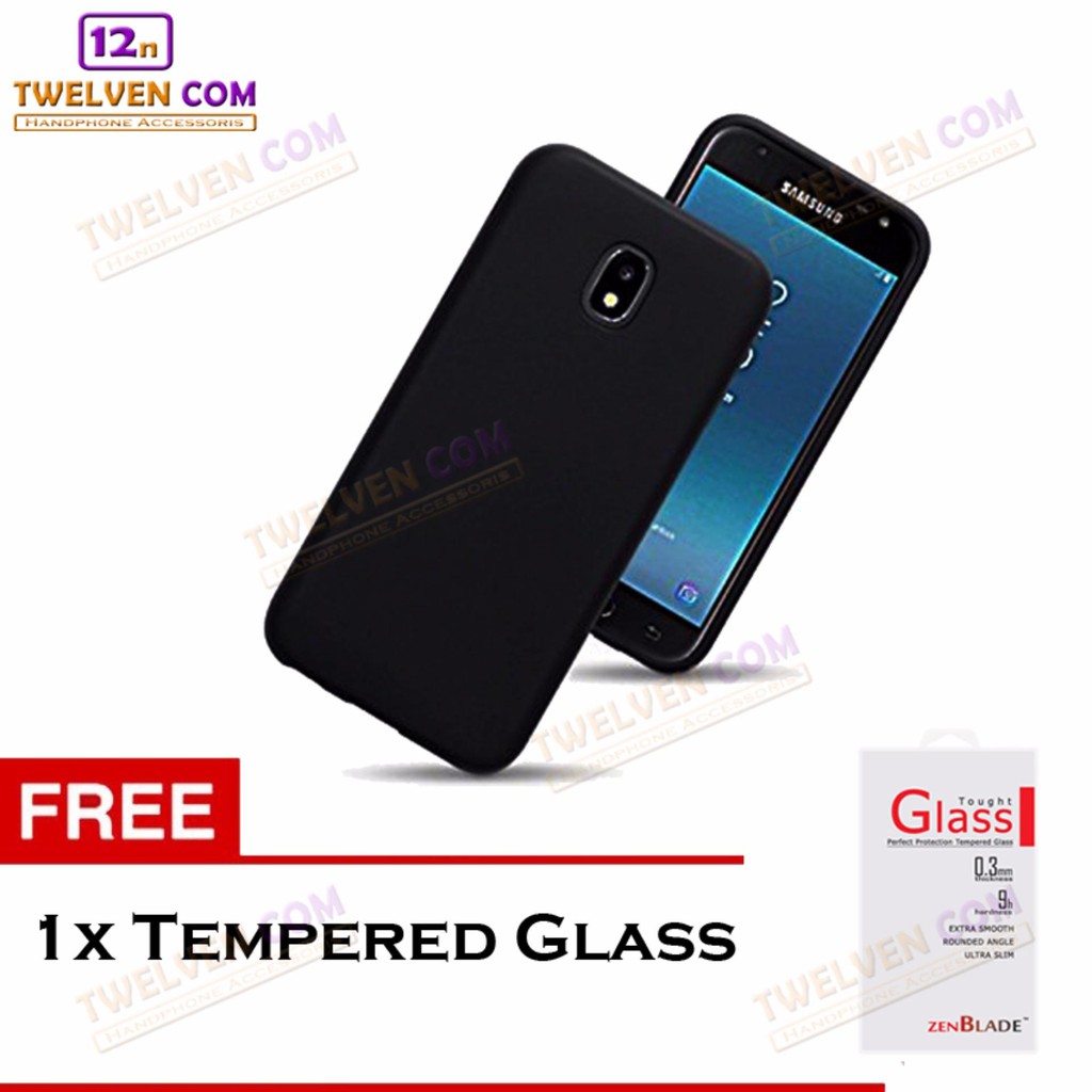 Case Ultra Slim Matte For Samsung J3 2017 - Free Tempered Glass