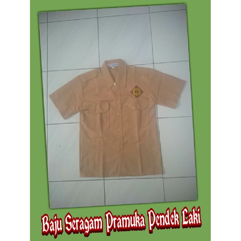 Baju Seragam Pramuka Laki LenganPendek