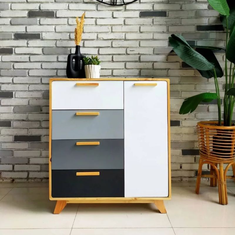 LEMARI KECIL KAYU JATI BELANDA / LEMARI JEPARA / LEMARI MINIMALIS