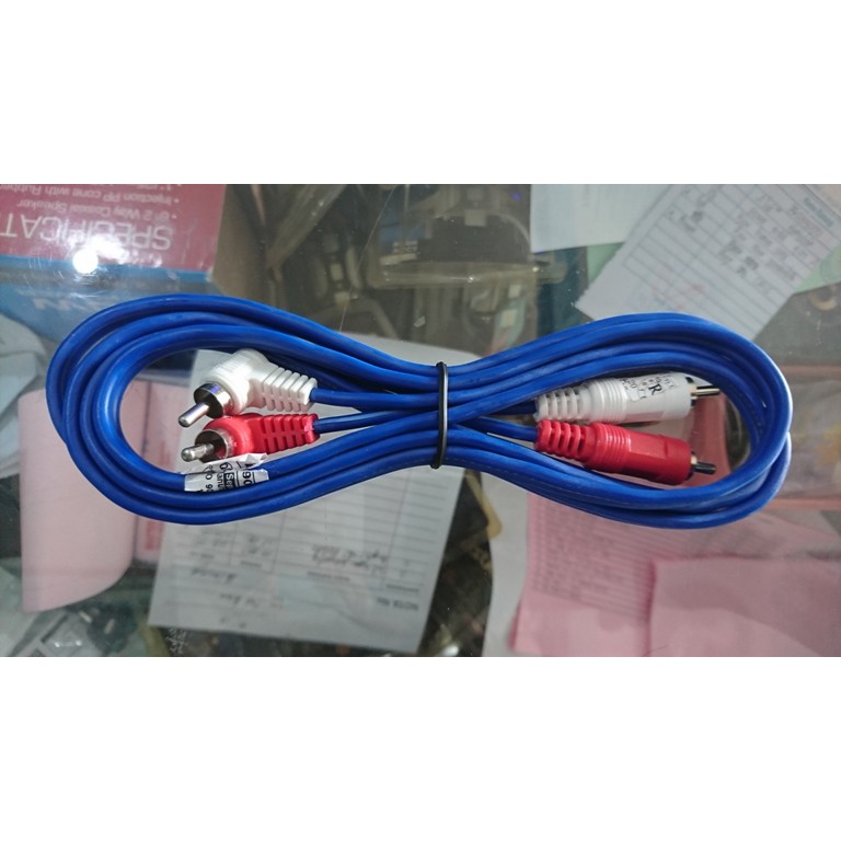 KABEL RCA 2 JALUR AUDIO MOBIL 2METER KITANI BERKUALITAS