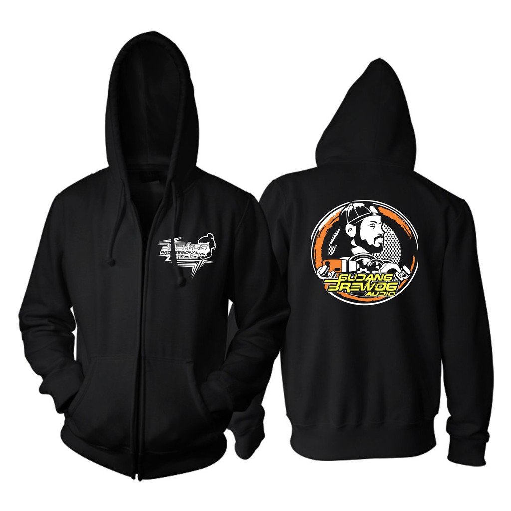 Jaket Zipper Sound System Brewog Audio Big Size Jumbo