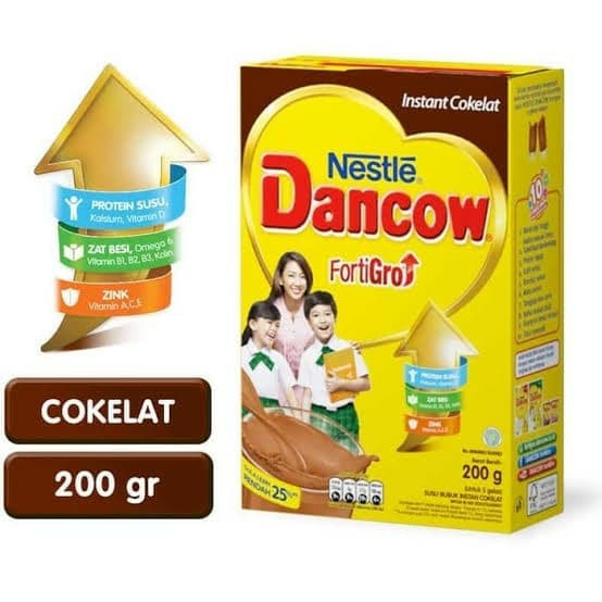 

DANCOW FORTIGRO SUSU BUBUK INSTAN COKLAT 200 GRAM