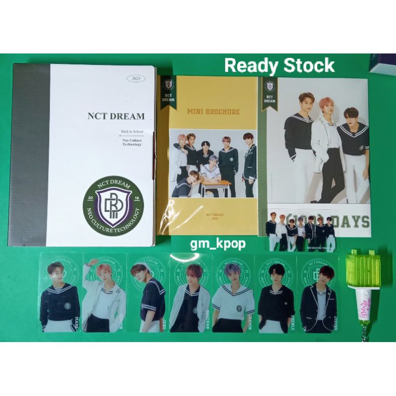sharing NCT back to school b2s kit mark Renjun jeno haechan jaemin chenle jisung nct dream album