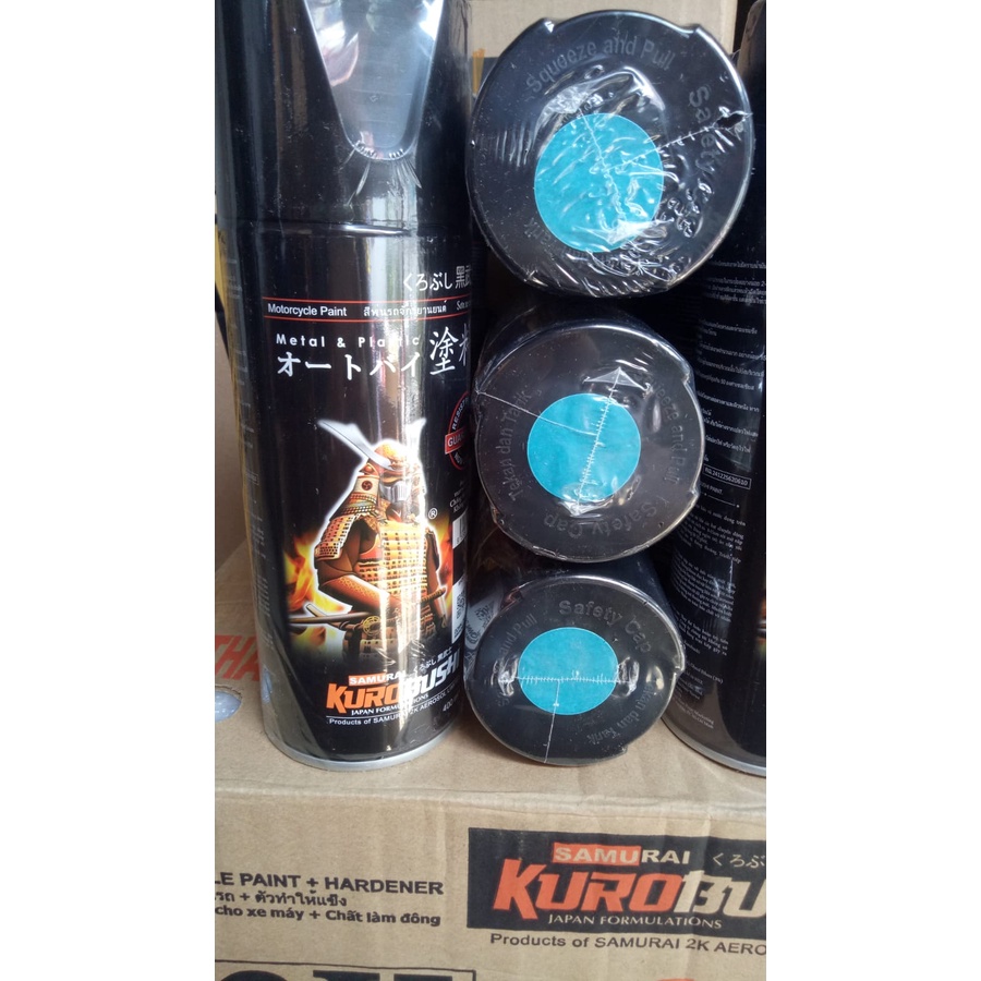 cat semprot samurai kurobushi pilok pilox samurai bluish green y132 y132* hijau metallic samurai kurobushi 400ml