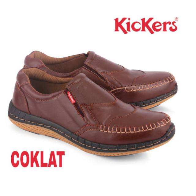 Sepatu Kulit Sapi Asli Casual Pria Pantofel