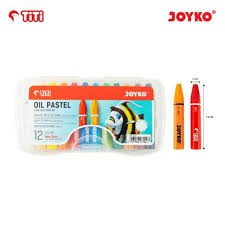 Crayon TITI 12 warna 12 Colours Oil Pastel Krayon TITI Joyko per set