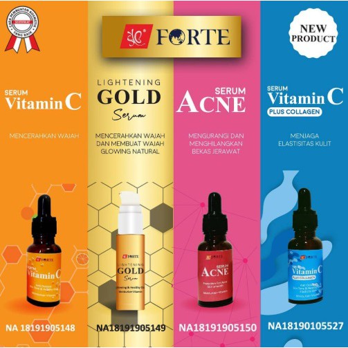 SYB FORTE SERUM / BODY SERUM ( GOLD / VIT C / COLLAGEN / ANTI ACNE / RED JELLY / ALOE VERA / AHA BOOSTER / HYDRATING )