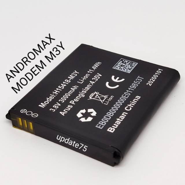 Baterai MODEM Mifi 4G Smartfren Andromax M3Y H15418 M3Z DC003 M3S Original