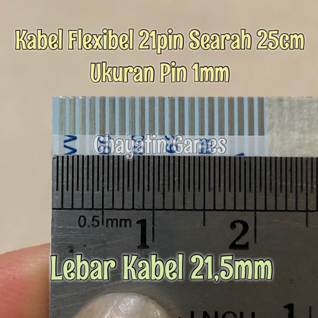 Kabel Flexibel 21 Pin Kasar Searah Panjang 25cm - Ukuran Pin 1mm