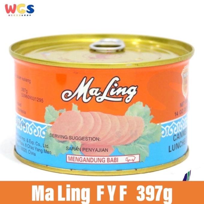

Ma Ling Maling Premium Luncheon Meat Canned Pork 397 gr / Non Halal