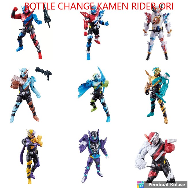 Kamen Rider Figure Build Bottle Change Rider Build Figure Kamen Rider Build Ori Bandai New