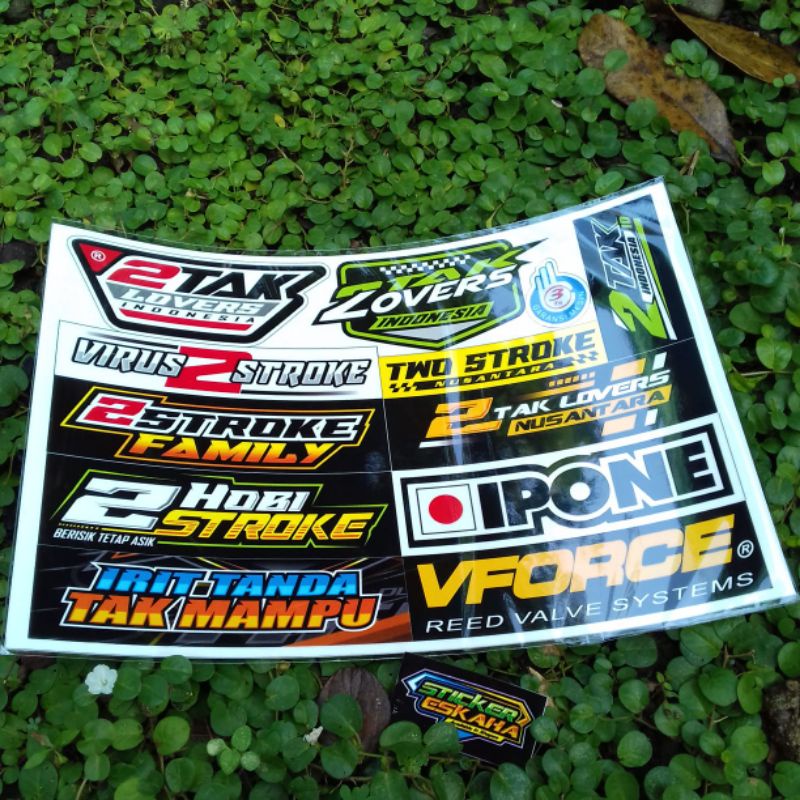 Stiker 2 tak Sticker 2 Stroke Lovers Hobi 2 tak