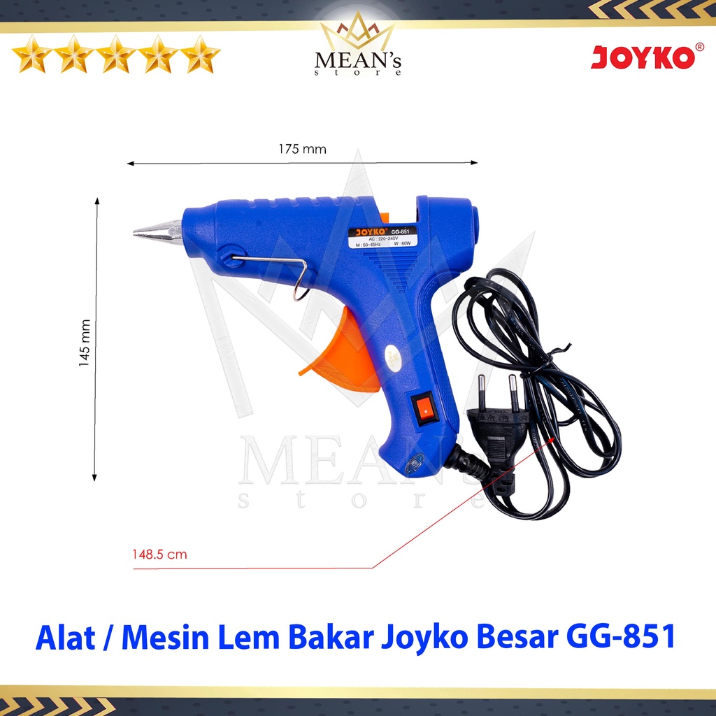 

Mesin Lem Bakar Besar Joyko GG-851 / Glue Gun GG 851 / Alat Lem Bakar