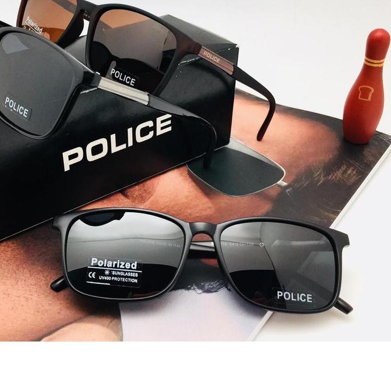 Baru  SELLER KACA MATA PRIA POLICE 1216 LENSA POLAROID ORIGINAL FULLSET KACAMATA MANCING PASER IKAN