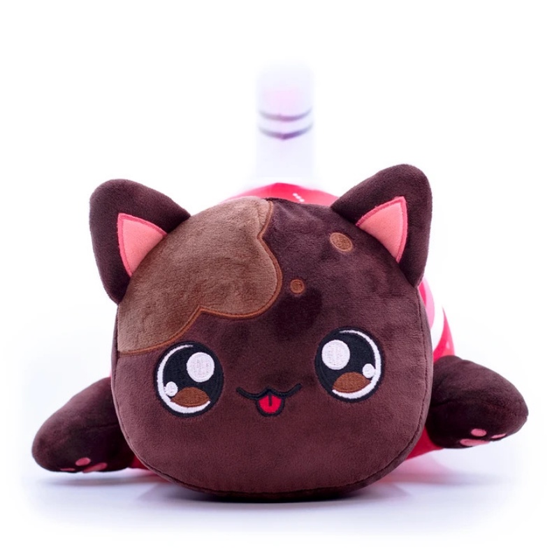 Mainan Boneka Stuffed Plush Meows Aphmau Hamburger Kentang Goreng Kucing Coke 25cm Untuk Hadiah Ulang Tahun Anak