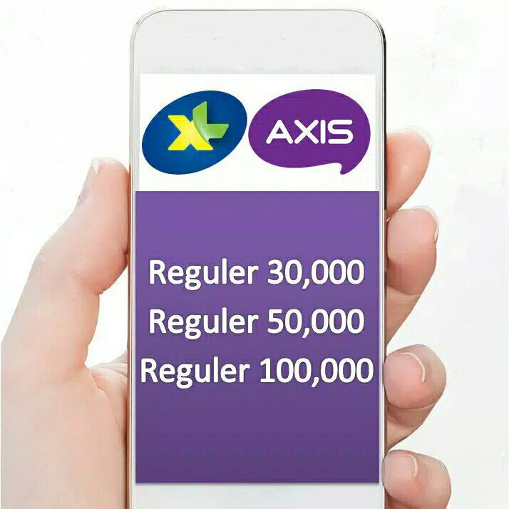 Pulsa XL&Axis (30k-100k) Reguler Top Up Isi Ulang Elektrik