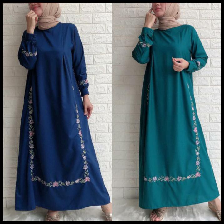 Baju Gamis Wanita - Dress Toyobo Pds Ad175